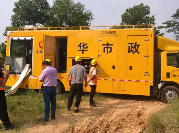 南京奧民斯特防汛排水車(chē)入駐深圳龍華市政