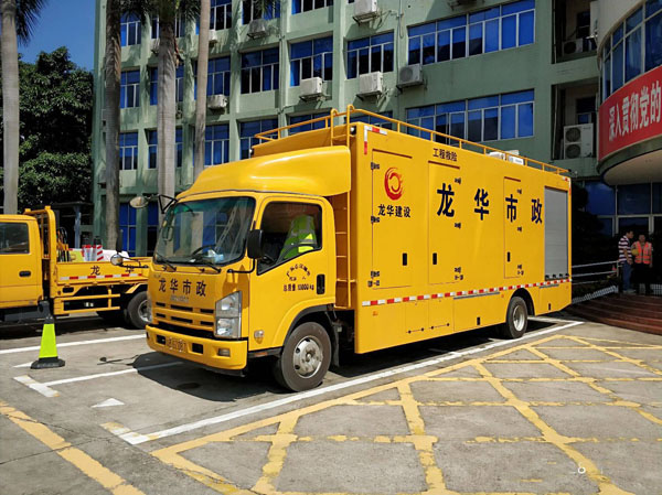 南京奧民斯特防汛排水車(chē)入駐深圳龍華市政