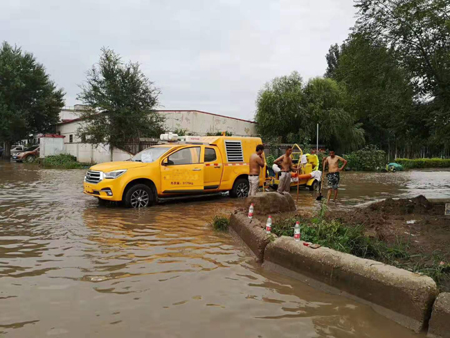 2019臺風(fēng)“利奇馬”登陸，南京奧民斯特機(jī)電科技有限公司助陣排澇搶險