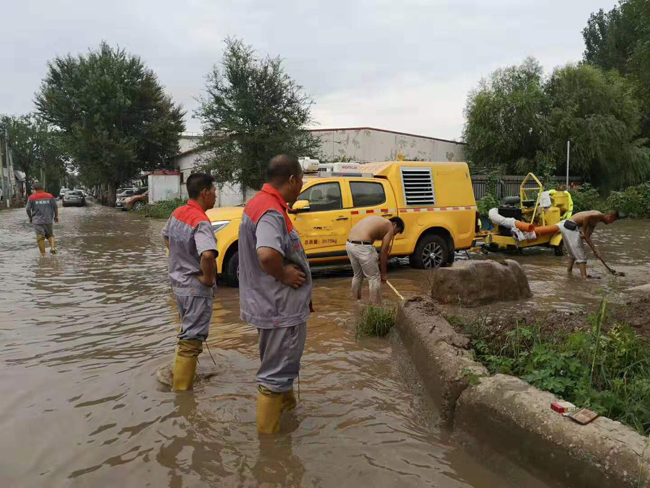 2019臺風(fēng)“利奇馬”登陸，南京奧民斯特機(jī)電科技有限公司助陣排澇搶險